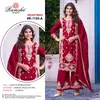 R 1155 By Ramsha Chinon Embroidery Pakistani Readymade Suits Wholesale Shop In Surat